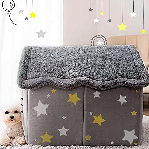 BXEBUI Dog House Indoor Memory Sponge, Foldable Dog House Kennel Bed Mat - Image 5