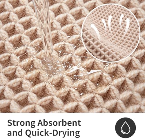 ILANGO Upgraded Waffle Bath Rug 20x32, Super Absorbent Non Slip Bath Mat - Image 6