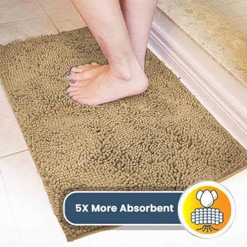 Muddy Mat® 2-Piece Beige Medium 30"X19" AS-SEEN-ON-TV Highly Absorbent - Image 5