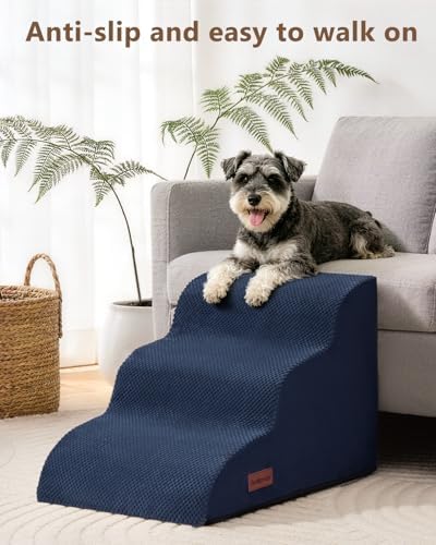 Aodisman Dog Stairs for Small Dogs, 3 Step Dog Ramp for Couch, Non-Slip Steps - Image 4