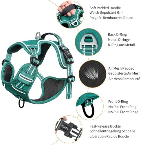 HEELE Dog Harness for Medium Dogs No Pull Dog Vest Harness - Image 2