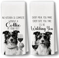 Dog Kitchen Towels Decor Set of 2 by BCUANGD