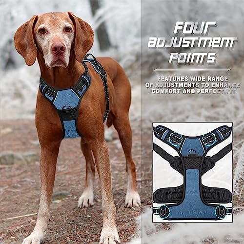 BARKBAY Dog Harness No Pull for Large Dogs Front Back Clips, Dog Vest - Image 6