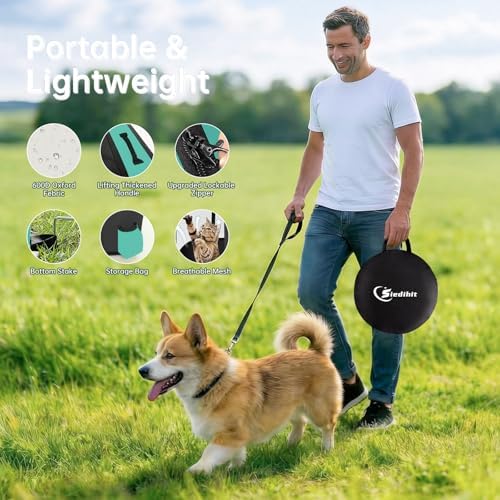 Siedihit 31" Dog Playpen, Cat Puppy Pen, Pet Portable Crate Indoor Outdoor - Image 4