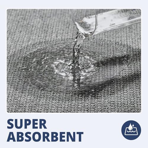 HOMTEB Bathroom Rugs Sets 2 Piece, Thin Bath Mat Absorbent Quick Dry, Machine - Image 3