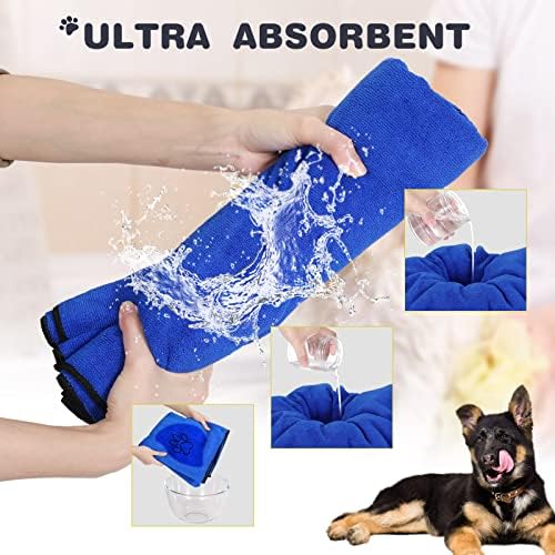 Chumia 4 Pcs Dog Towels for Drying, 16 x 32 Inch - Image 2