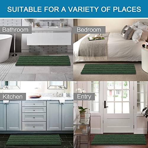 H.VERSAILTEX Bath Rugs for Bathroom Non Slip Bath Mats Extra Thick Chenille - Image 6