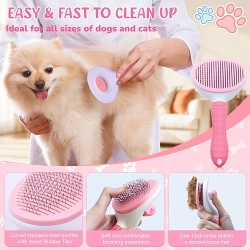Dog Brush & Grooming Kit – 9-Piece Pet Brush & Deshedding Set - Image 4