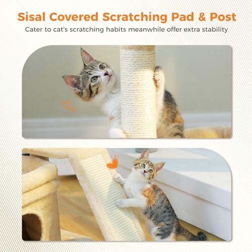 PEQULTI Cat Tree for Small Medium Cats - Image 4
