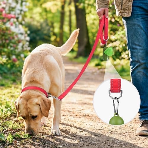 Joytale Reflective Dog Leash for Small Dogs, 4 FT x 3/4" - Image 2