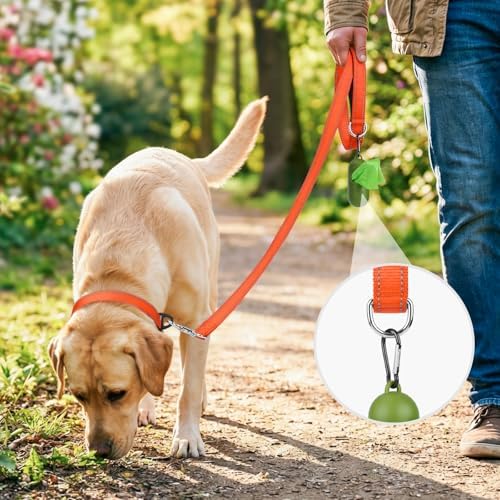 Joytale Reflective Dog Leash for Small Dogs, 5 FT x 3/4" - Image 2