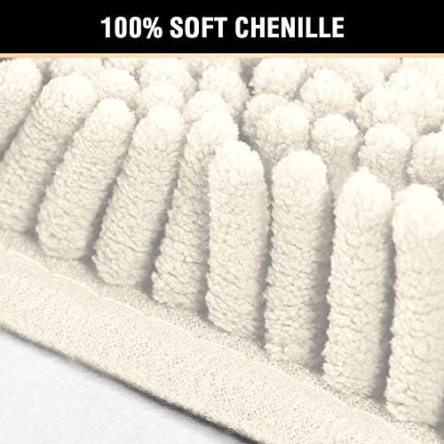 H.VERSAILTEX Microfiber Bath Rugs Chenille Floor Mat Ultra Soft Washable - Image 3