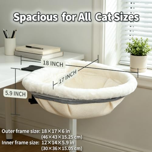 Cat Desk Bed, Desk Mounted Cat Hammock - Image 6