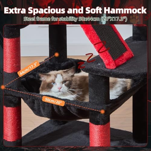 Taoqimiao Gothic Cat Tree, 58In Cat Tower - Image 3
