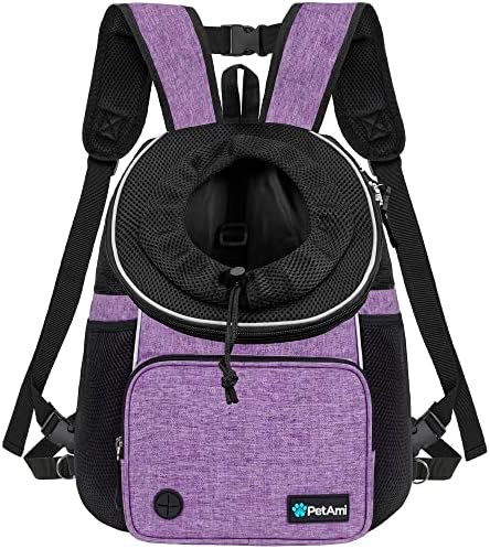 PetAmi Adjustable Cat & Dog Chest Carrier Backpack, Ventilated by PetAmi