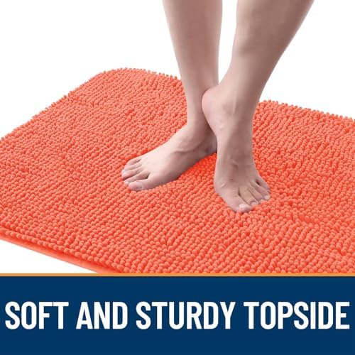 OLANLY Dog Door Mat for Muddy Paws 32x20, Super Absorbent Chenille Mud Mat - Image 4