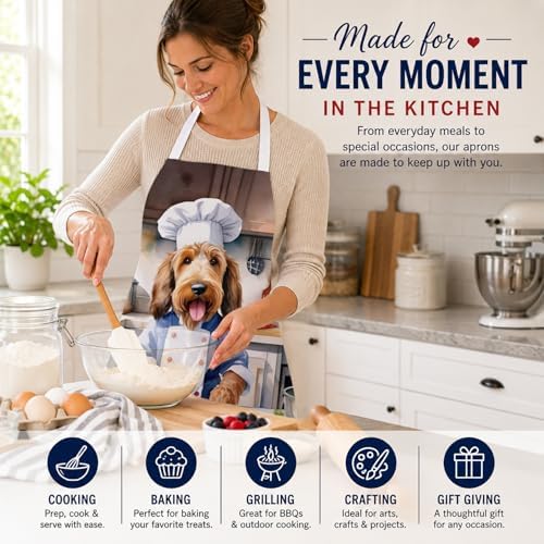 Caroline's Treasures Otterhound The Chef Apron Cooking Kitchen Server Baking - Image 6