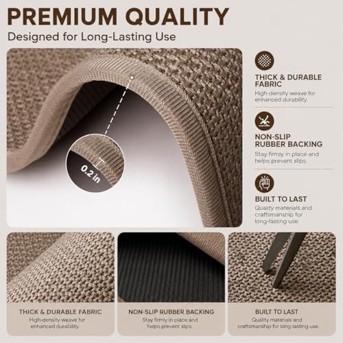Super Absorbent Bath Runner Mat, Non-Slip 12in Wide Bathroom Rug, Long Narrow - Image 3