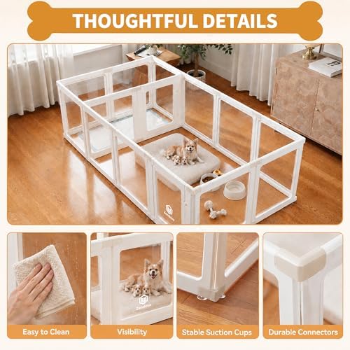 2PCS Panels Only for Zendova Acrylic Dog Playpen Indoor - Image 4
