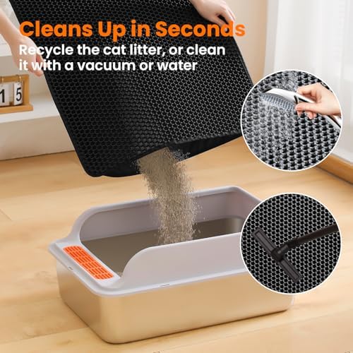 Cat Litter Mat, Double Layer Honeycomb Litter Box Mat - Image 5