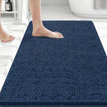 Bcoimo Bath Rug Mat, Chenille Extra Soft Navy Bathroom Floor Shower Tub Mats by Bcoimo