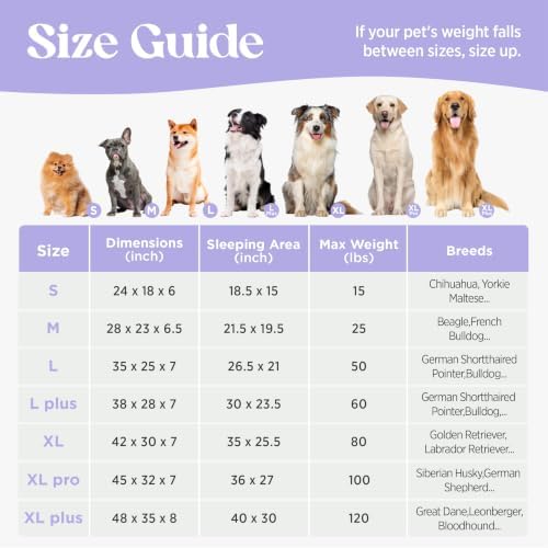 LE SURE Cute Cozy High Back Orthopedic XL Dog Bed - Image 6