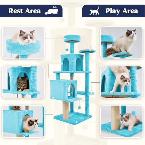 58.5inch Large Cat Tree Tower Condo - Image 4