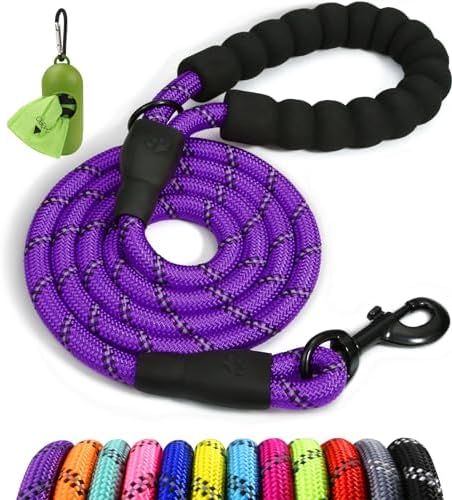 Taglory Rope Dog Leash for Medium Large Dogs, 5 FT Padded Handle by Taglory