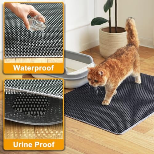 Cat Litter Mat Litter Trapping Mats, 2 Layer Honeycomb Pet Litterbox Matt - Image 5