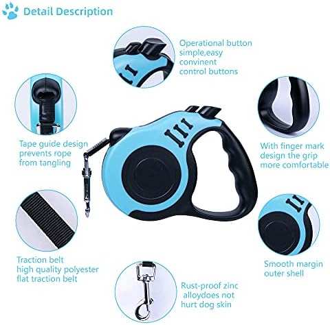 Retractable Dog Leash 16ft, Tangle-Free Expandable Leash - Image 3