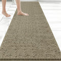 Bcoimo Bath Rug Mat, 60x24 High Absorbent Latte Long Bathroom Runner Rugs by Bcoimo