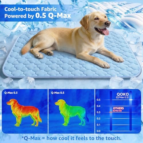 Cooling Mat for Dogs and Cats 24" x 18", Pet Cooling Bed Indoor Outdoor w - Image 2