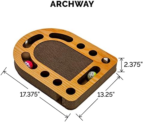 Furhaven Scratching Pad Ball Track Cat Toy w/ Catnip - Image 3