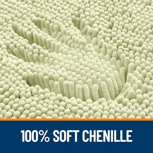 OLANLY Large Bathroom Rugs 47x32, Extra Soft Absorbent Chenille Bath Rugs - Image 3