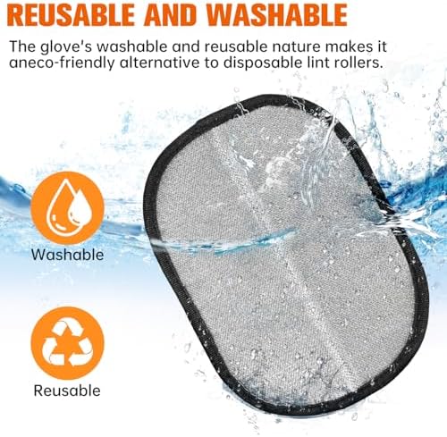 Pet Grooming Glove for Dogs and Cats, Pet Hair Remover Glove Deshedding Brush - Image 5
