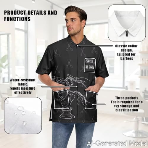 Professional Grooming Smock Unisex, Water Resistant Anti-Static - Image 5