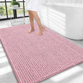 OLANLY Thick Chenille Large Bathroom Rugs Mats 40x32, Dusty Rose by OLANLY