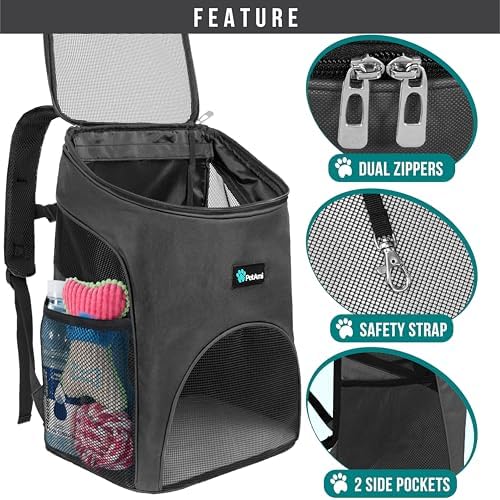 PetAmi Cat Backpack Carrier for Small Dogs and Large Cats, Airline Approved - Image 3