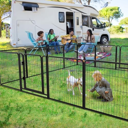 Kfvigoho Dog Playpen Outdoor Extra Wide 16 Panels Heavy Duty Dog Fence 32" - Image 3