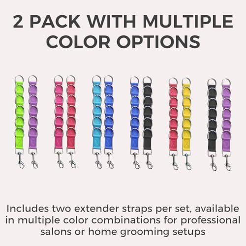Wokyo Dog Grooming Loop 47cm/18.5in Table Arm Extension 2 PCS Adjustable D Ring - Image 7