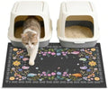 Unicorn Catcher 33"x22" Cat Litter Mat Non-Slip Washable Litter Box Mat by UnicornCatcher