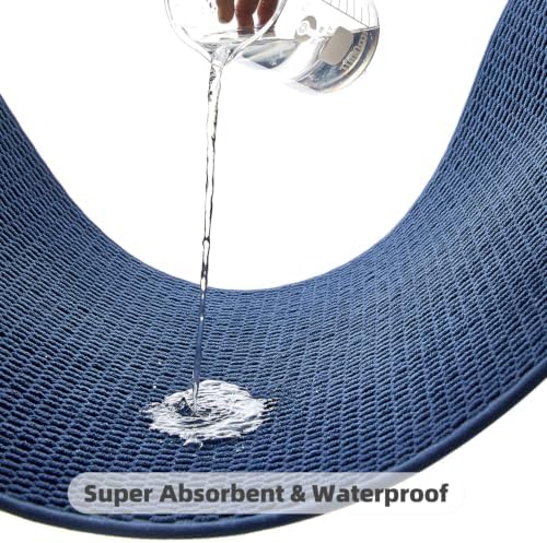 TYUU Bathroom Rugs Non Slip Washable, Super Absorbent Thin Bath Mat Small Quick - Image 6