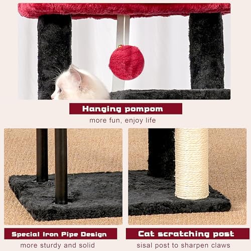 Gitelsnour Cat Tree, 43.3'' Cat Tower - Image 6