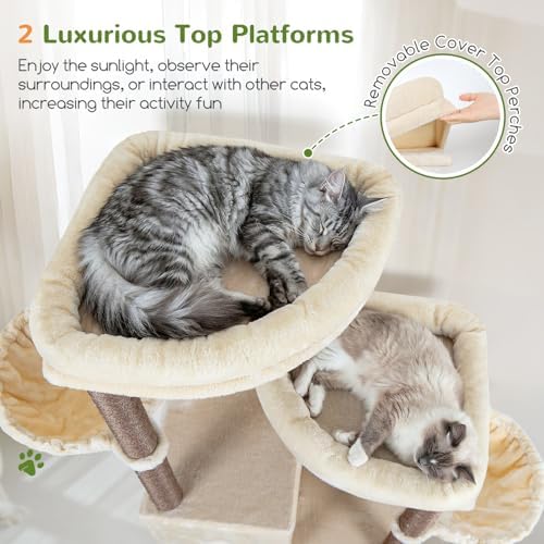 Globlazer Cat Tree Tower for Indoor Cats Large Adult - Image 2