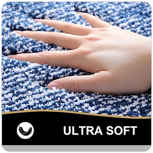 OLANLY Toilet Rugs U-Shaped 24x20, Soft Absorbent Microfiber Bath Mat - Image 3