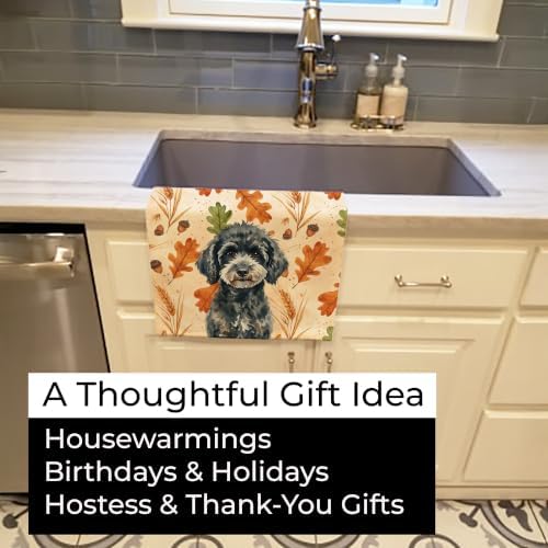 Caroline's Treasures Poodle Dogs Kitchen Towel 15x25 in - Image 5