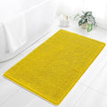 Chenille Bathroom Rug 36"x60" Yellow, Large Plush Bath Mat by Kildoss