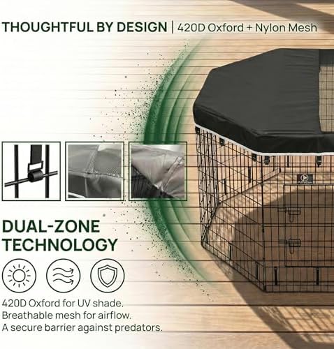 PJYuCien Octagonal Playpen Top Cover - Image 3
