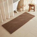 TYUU Waffle Runner Rug Bathroom, Long Boho Bath Mat, 60x24 Mocha by TYUU
