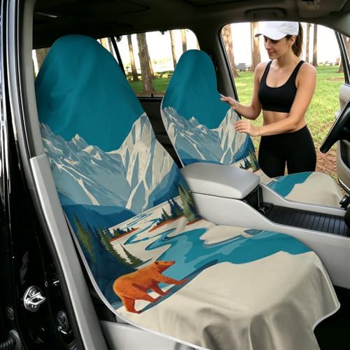 2 Pack Car Towels Seat Cover - Image 2